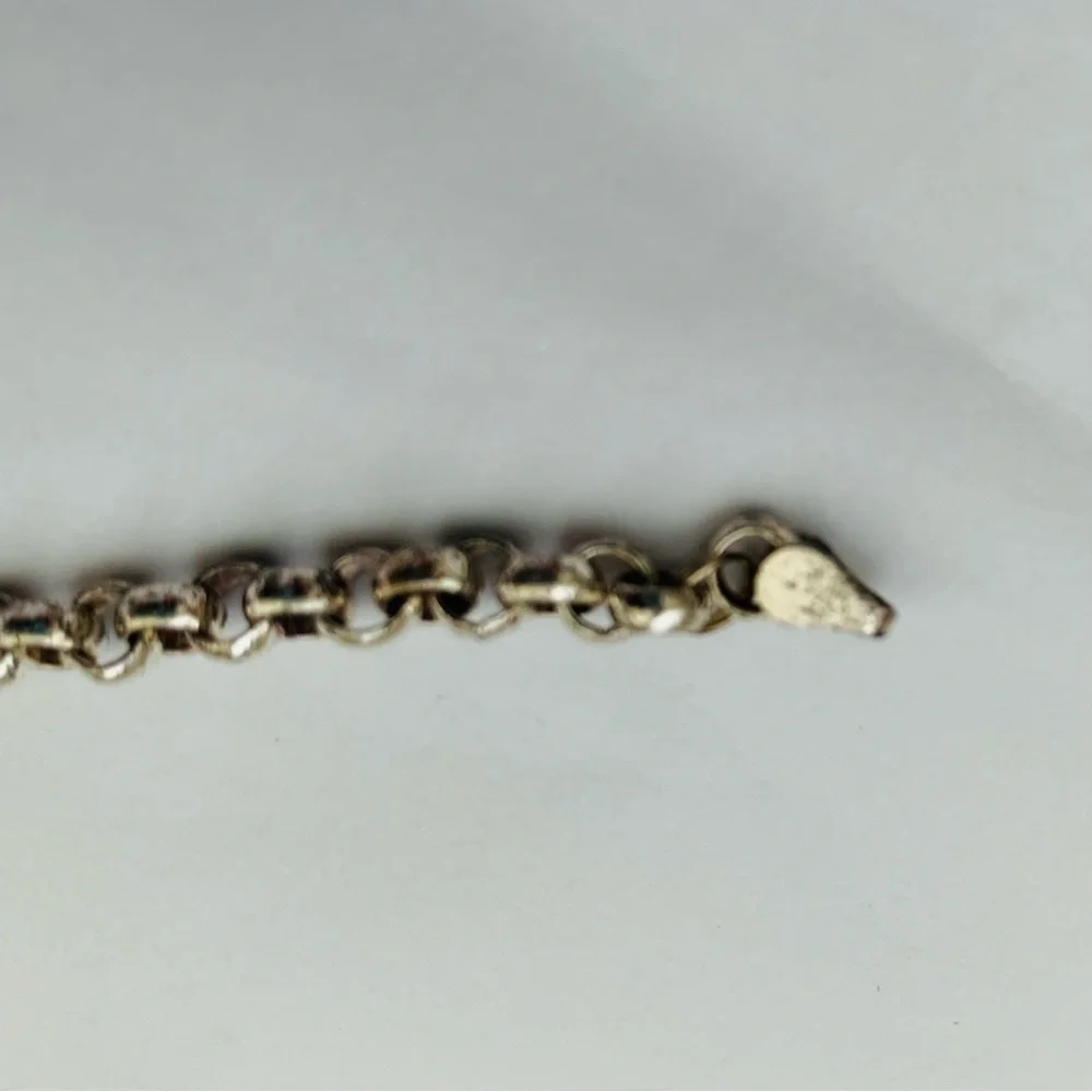 STERLING SILVER VINTAGE VANDERBILT UNIVERSITY CHARM BRACELET MADE IN ITALY NIB - Picture 4 of 12